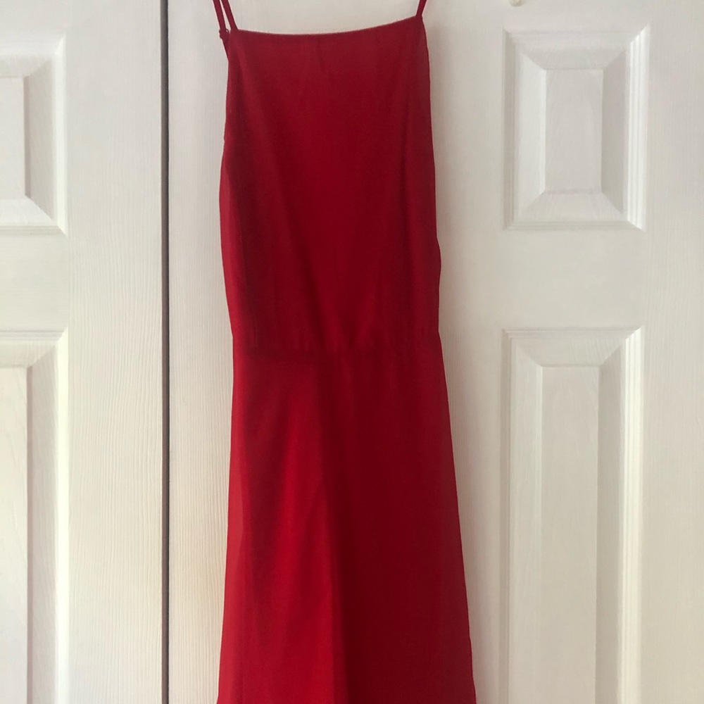 Lulus red halter dress